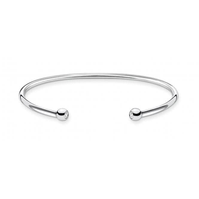 Flexible Silver Dot Bangle AR103-051-14