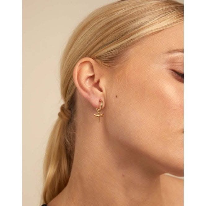 Fly High Charm Golden Metal Dragonfly Piercing Charm CHP0030ORO0000U