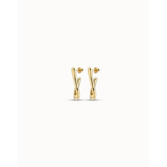 For U Golden Metal Earrings PEN0795ORO0000U