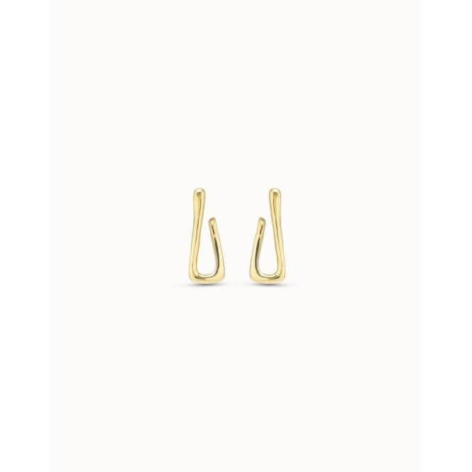 For U Golden Metal Earrings PEN0795ORO0000U