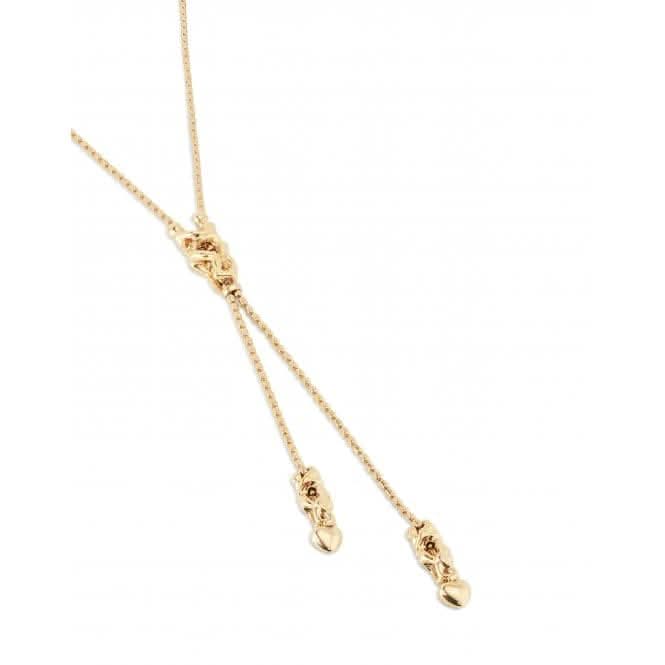 Forever 18k Gold Plated Chain Three Figures Necklace COL1885ORO0000U
