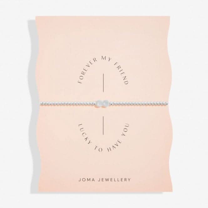 Forever My Friend Lucky To Have You Silver Plated 17.5cm Bracelet 6776