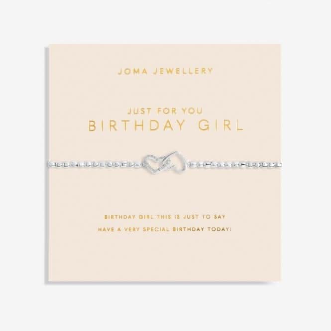 Forever Yours Just For You Birthday Girl Silver 17.5cm Bracelet 6153Joma Jewellery6153