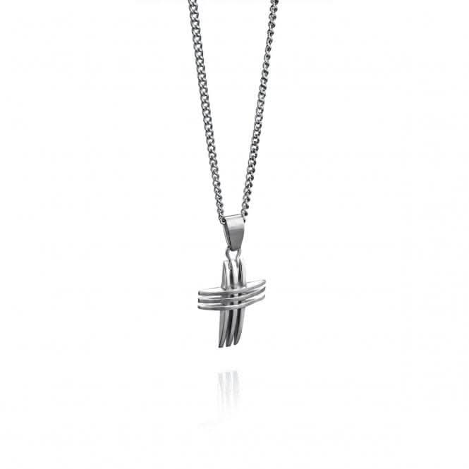 Fred Bennett Stainless Steel Triple Cross Pendant P2563