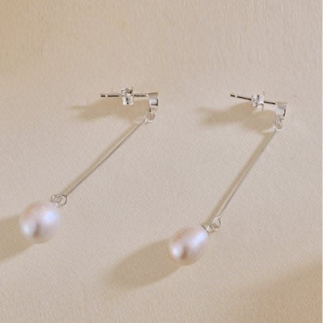 Fresh Water Pearl Long Dropper Earrings ERLE027Ellie Rose LondonERLE027