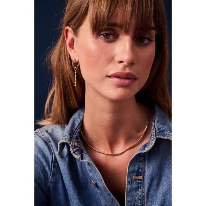 Freshwater Pearl Perla Cinque Earring Charm SJ - CH2379 - P - YGSif JakobsSJ - CH2379 - P - YG