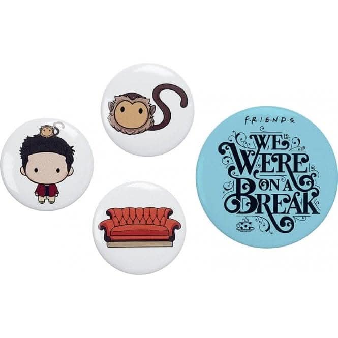 FRIENDS TV Show Ross Button Badge