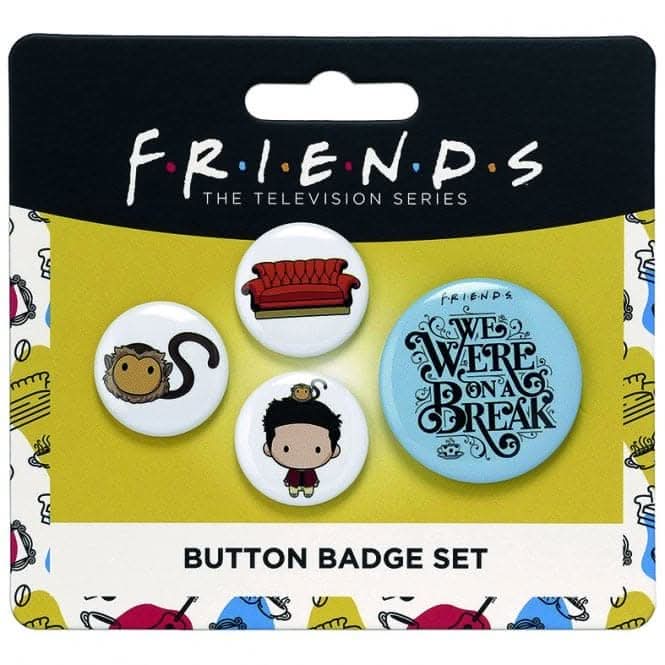FRIENDS TV Show Ross Button Badge