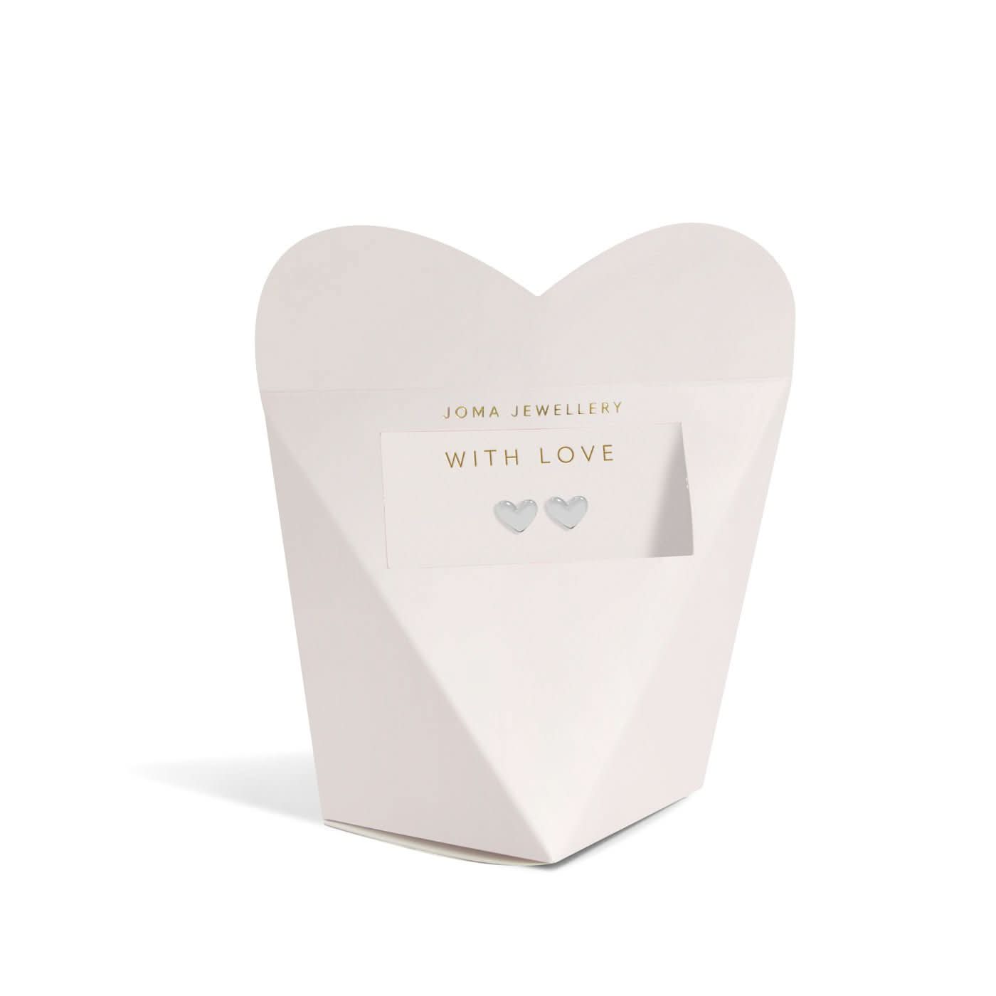 From The Heart Gift Box With Love Silver Plated Earrings 7681Joma Jewellery7681