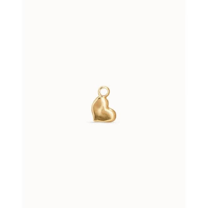 Full H´Art Charm Golden Metal Piercing Heart Charm CHP0035ORO0000U