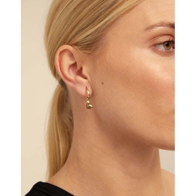 Full H´Art Charm Golden Metal Piercing Heart Charm CHP0035ORO0000U