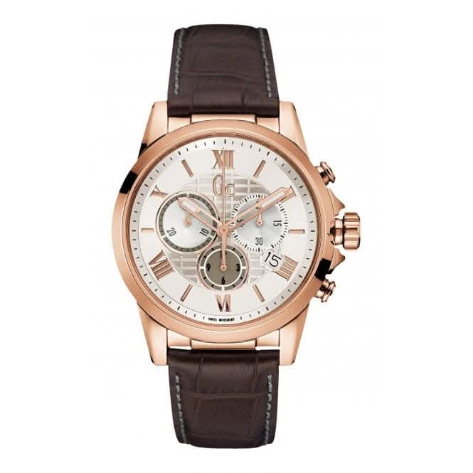 Gc Esquire Gents Brown Watch Y08006G1