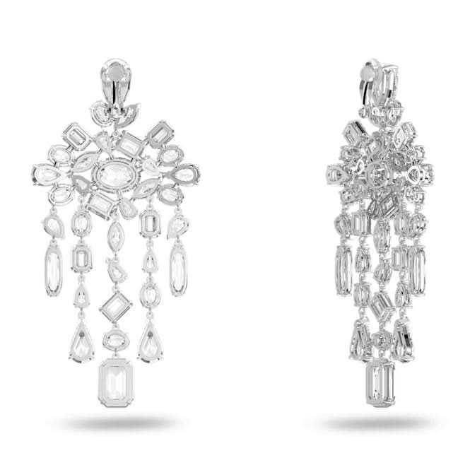 Gema Drop Chandelier White Rhodium Plated Earrings 5639329Swarovski5639329