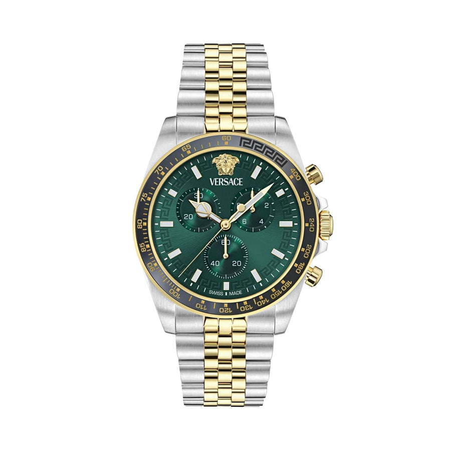 Gents Greca Chr Wave Green Watch VE0H00425