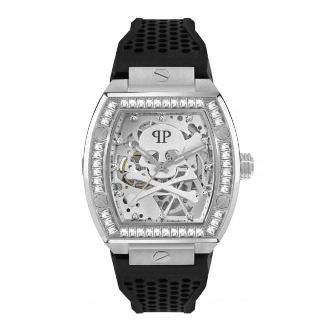 Philipp Plein Gents High-Conic The Skeleton Black Watch PWBAA1323