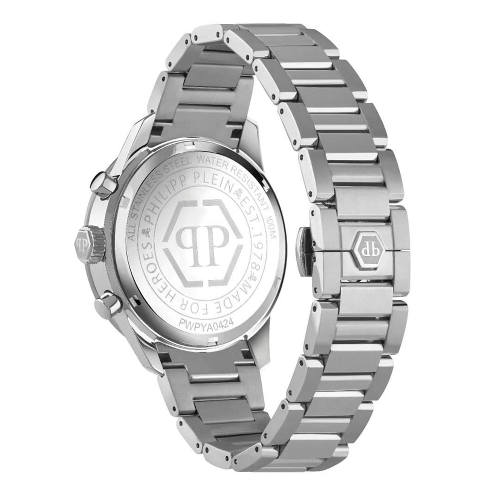 Philipp Plein Gents Hyper-Sport Pleinmeter Silver Watch PWPYA0424