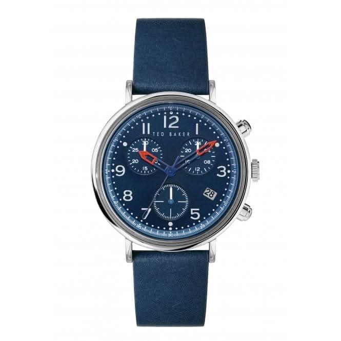 Ted Baker Gents Mimosaa Chrono Blue Leather Watch BKPMMF127