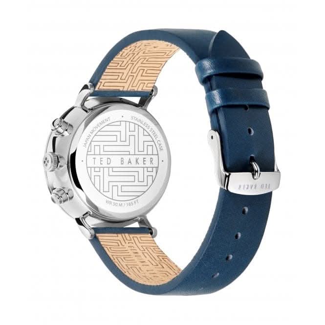 Ted Baker Gents Mimosaa Chrono Blue Leather Watch BKPMMF127
