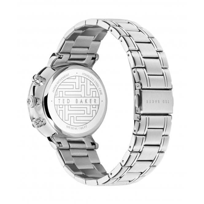 Ted Baker Gents Mimosaa Chrono Silver Tone Stainless Steel Watch BKPMMF123