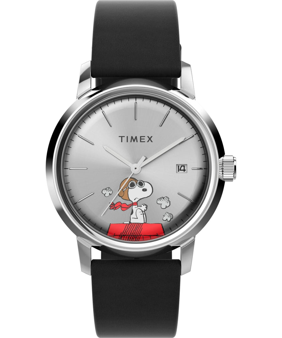 Timex Gents Peanuts Silver-Tone Watch TW2W49600