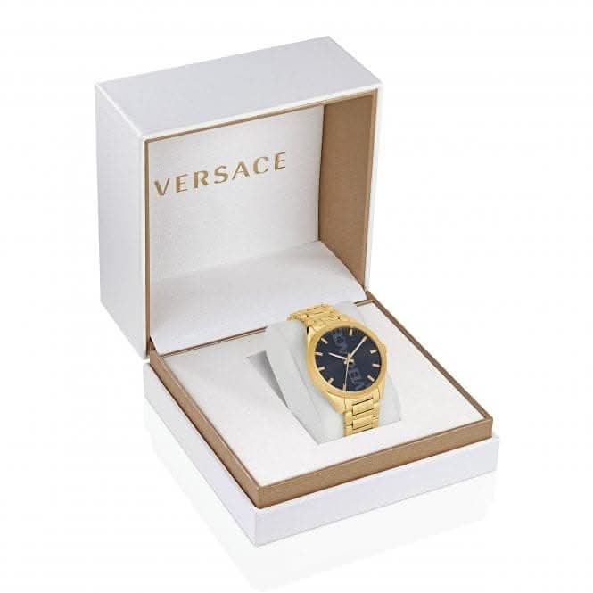 Gents V - Vertical Gold - Tone Grey Watch VE3H00622Versace WatchesVE3H00622