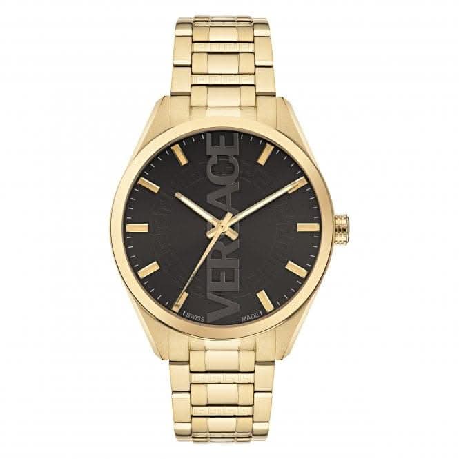 Gents V - Vertical Gold - Tone Grey Watch VE3H00622Versace WatchesVE3H00622