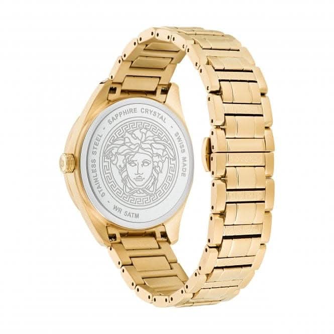 Gents V - Vertical Gold - Tone Grey Watch VE3H00622Versace WatchesVE3H00622