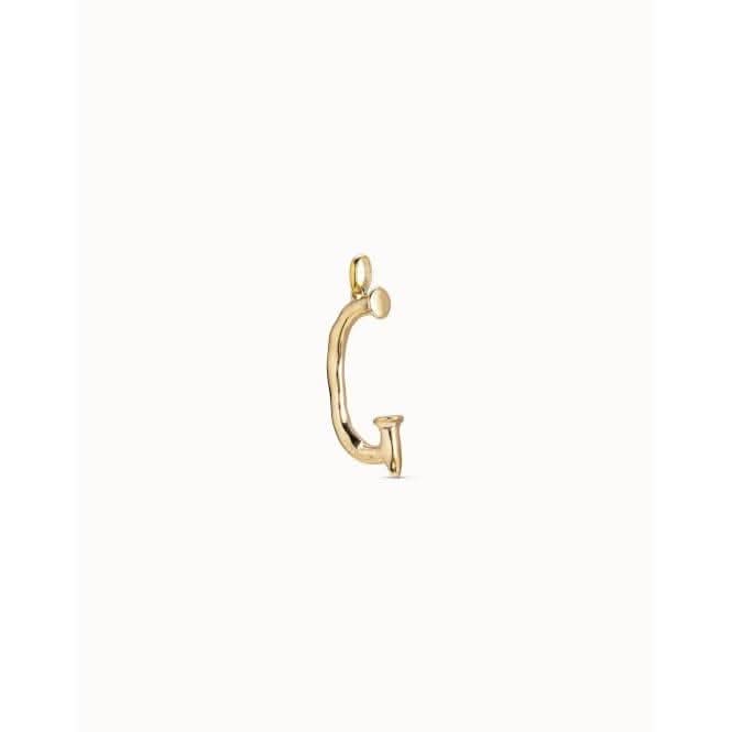Gimme A Letter G Large Golden Metal Charm CHA0007ORO0000U
