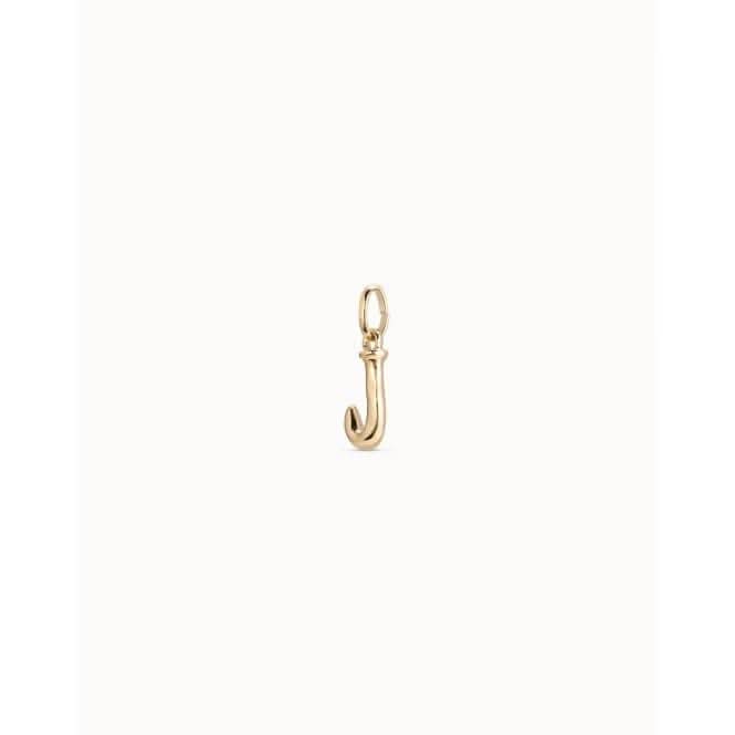 Gimme A Letter J Golden Metal Charm CHA0036ORO0000U