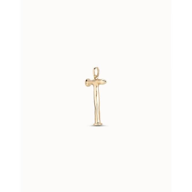 Gimme A Letter T Large Golden Metal Charm CHA0020ORO0000U