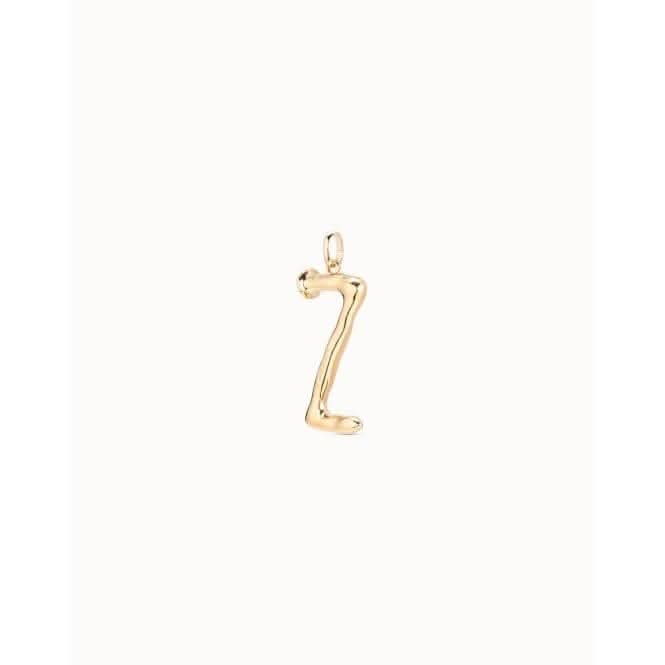 Gimme A Letter Z Large Golden Metal Charm CHA0026ORO0000U