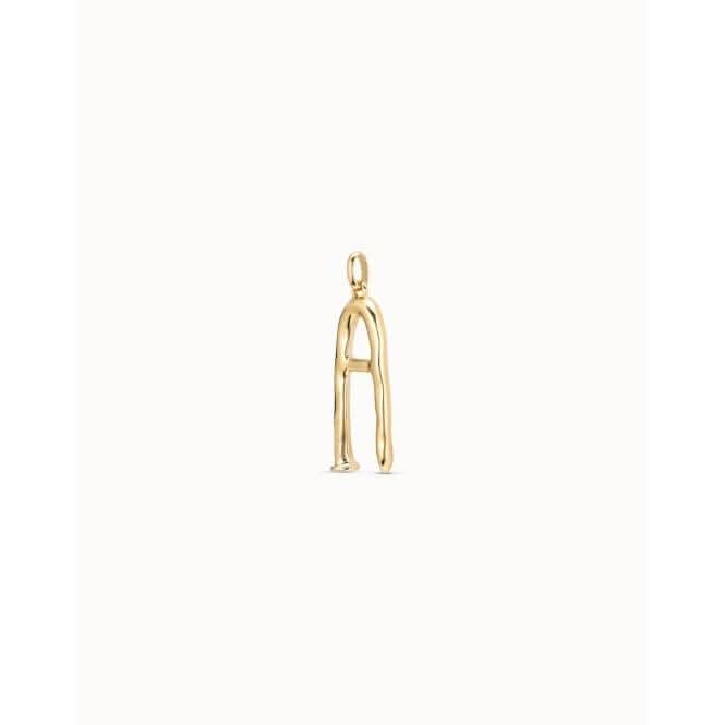 Gimme A Letter A Large Golden Metal Charm CHA0001ORO0000U
