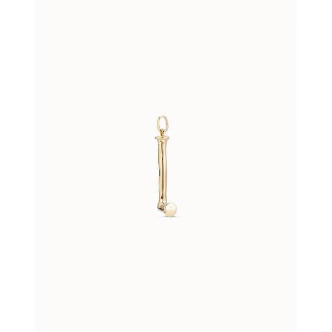 Gimme A Letter L Large Golden Metal Charm CHA0012ORO0000U