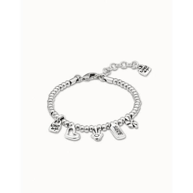 Give Me 5 Silver Metal Bracelet