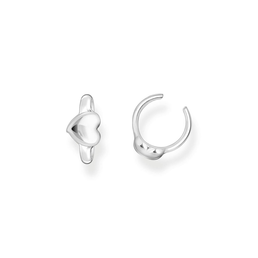 Sterling Silver Bold Elegance Heart Shaped Ear Cuff EC0028-001-21