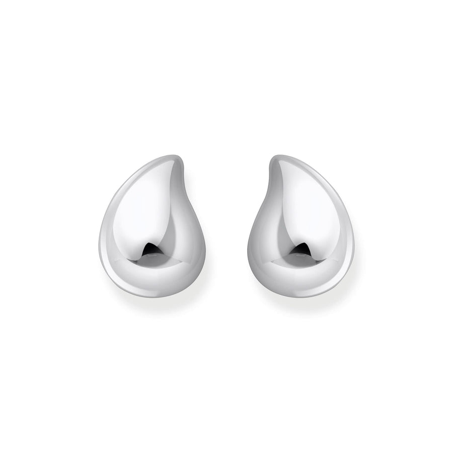 Sterling Silver Bold Elegance Organic Drop Shaped Earrings H2299-001-21