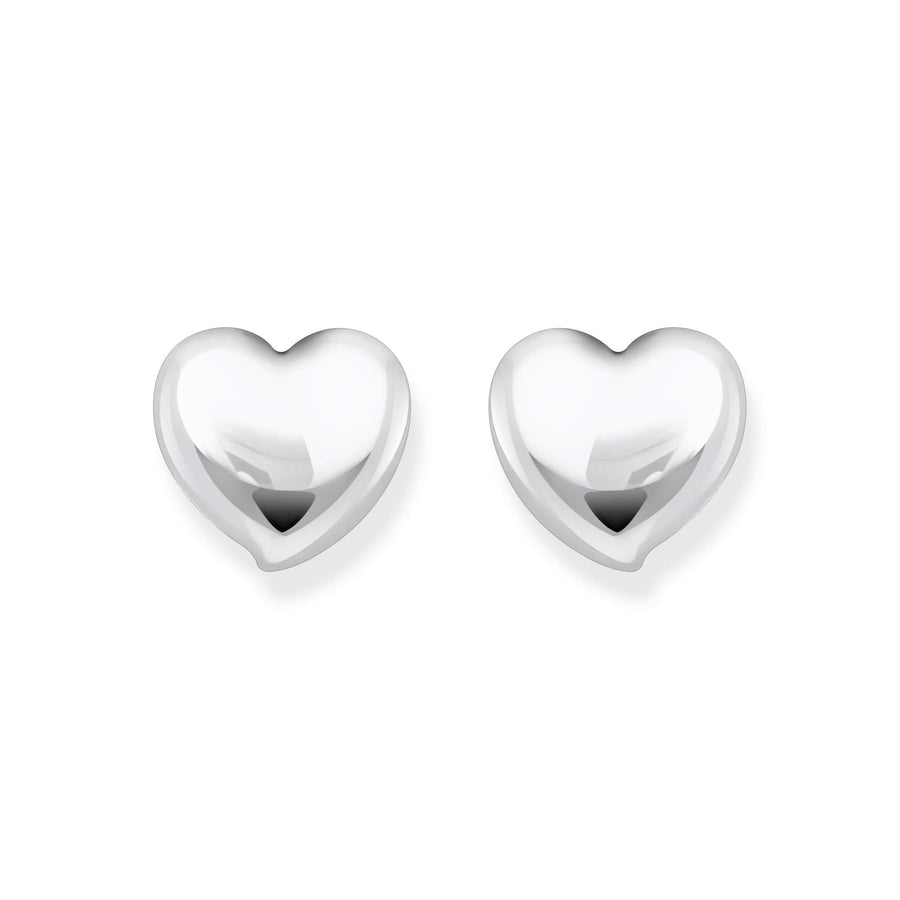 Sterling Silver Bold Elegance Heart Shaped Earrings H2302-001-21