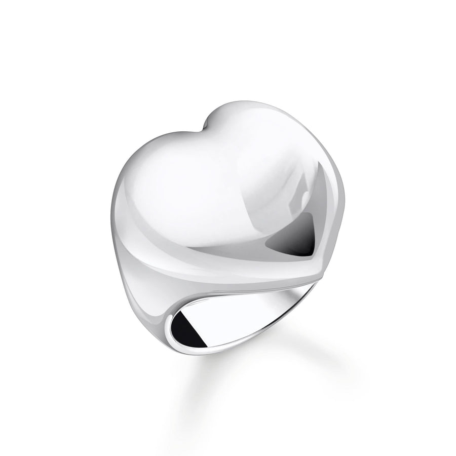 Sterling Silver Bold Elegance Heart Ring TR2471-001-21