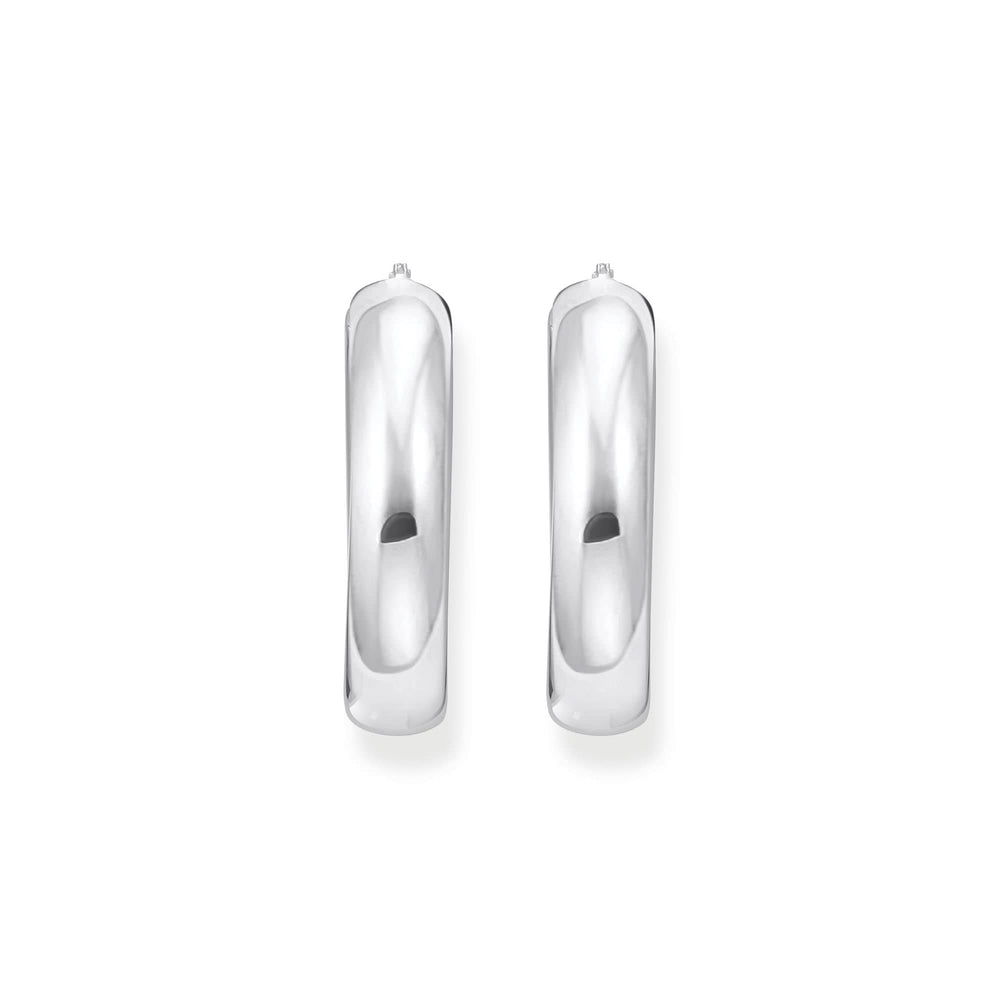 Sterling Silver Bold Elegance Big Chunky Hoop Earrings CR739-001-21