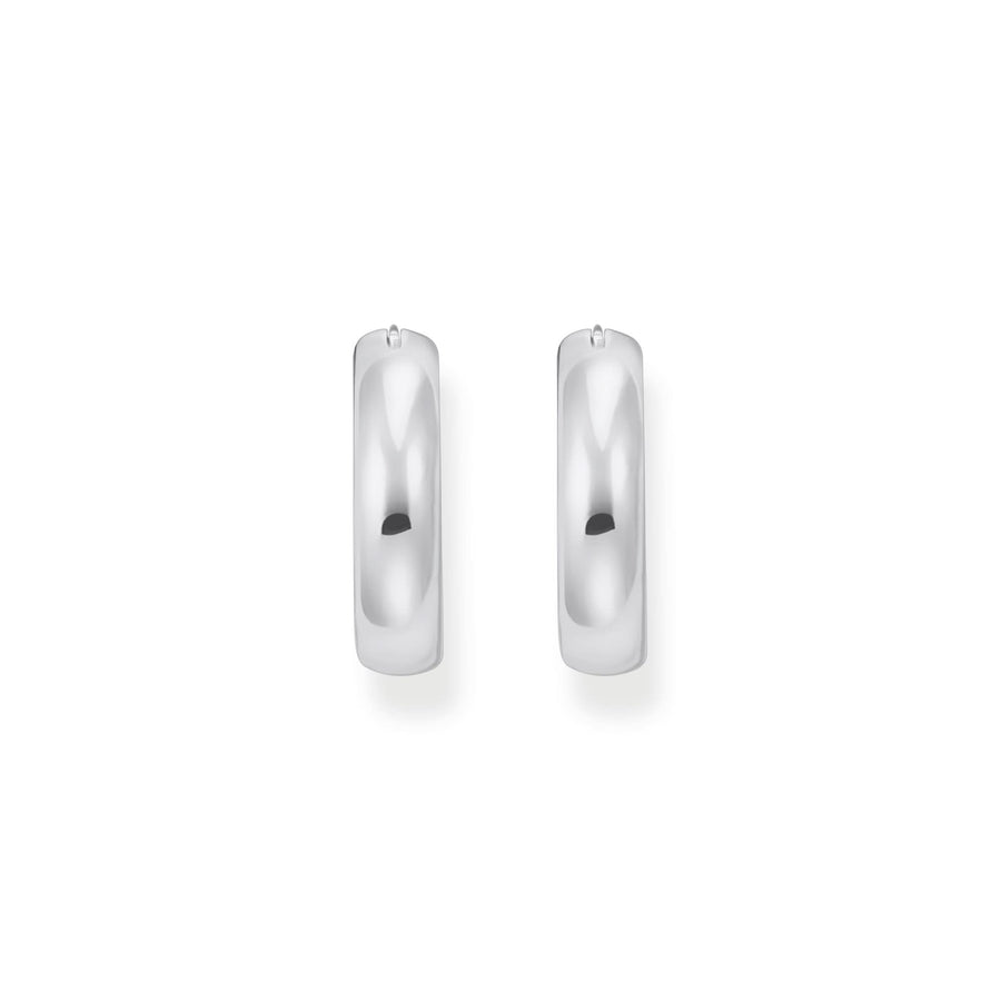 Sterling Silver Bold Elegance Chunky Hoop Earrings CR746-001-21