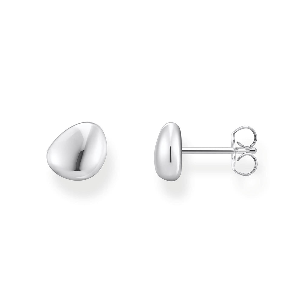 Sterling Silver Bold Elegance Organic Shaped Stud Earrings H2307-001-21
