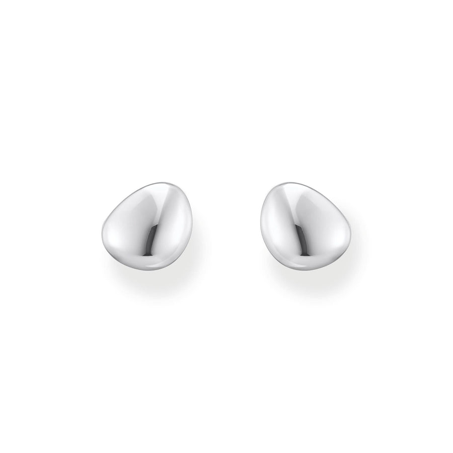 Sterling Silver Bold Elegance Organic Shaped Stud Earrings H2307-001-21