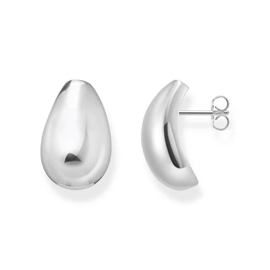 Sterling Silver Bold Elegance Drop Shaped Earrings H2308-001-21