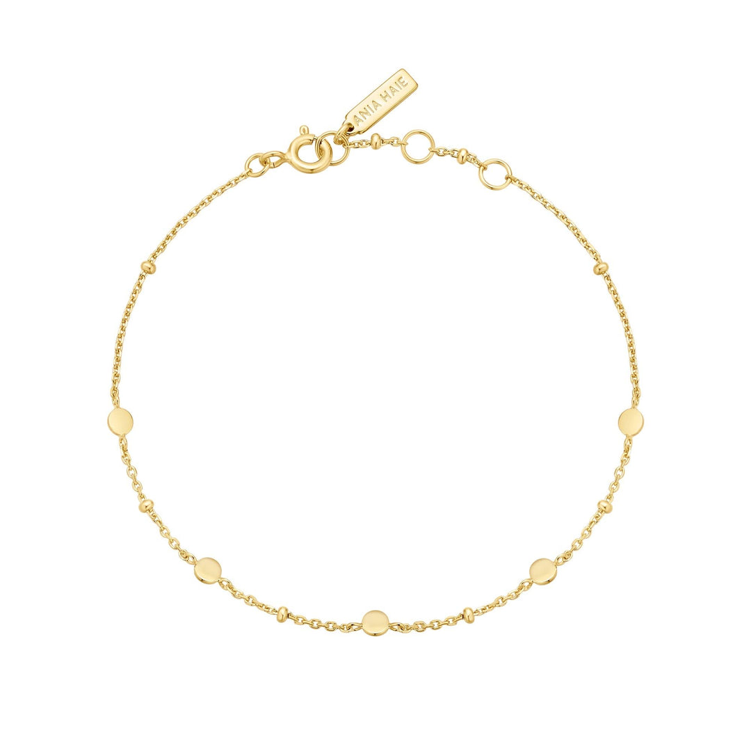 Gold Disc Station Bracelet B063 - 01GAnia HaieB063 - 01G