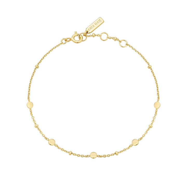 Gold Disc Station Bracelet B063 - 01GAnia HaieB063 - 01G