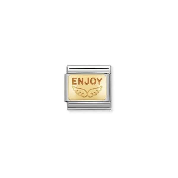 Composable Classic Plates Gold Enjoy Life Angel Link 030284/37