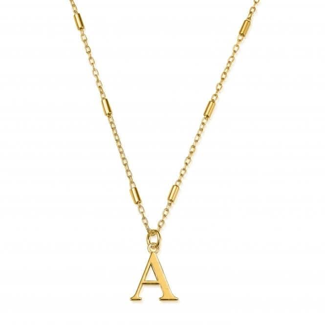 Gold Iconic Initial A Necklace GNCC4041A