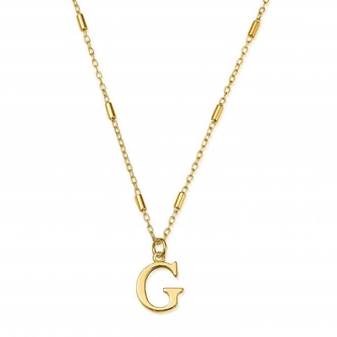 Gold Iconic Initial G Necklace GNCC4041G