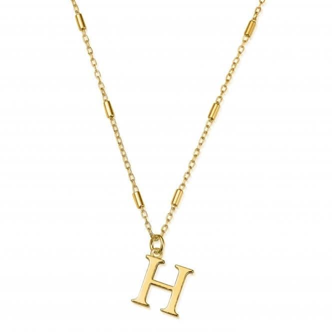 Gold Iconic Initial H Necklace GNCC4041H