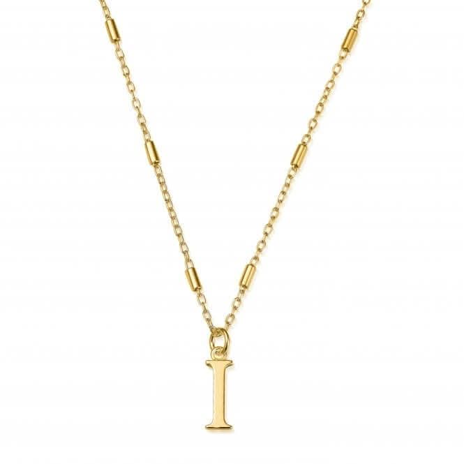 Gold Iconic Initial I Necklace GNCC4041I